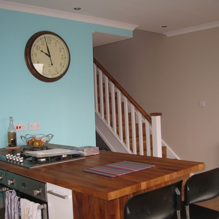 new kitchen & staircase