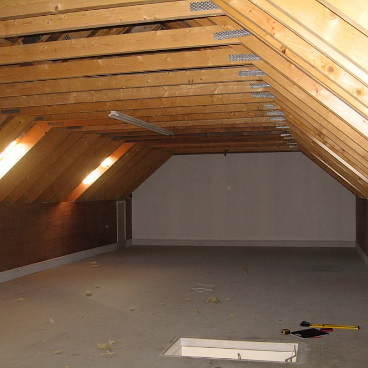 attic before conversion